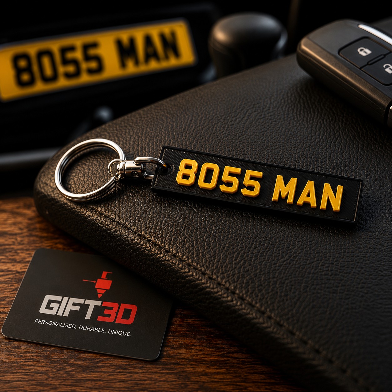 Number Plate Keyring
