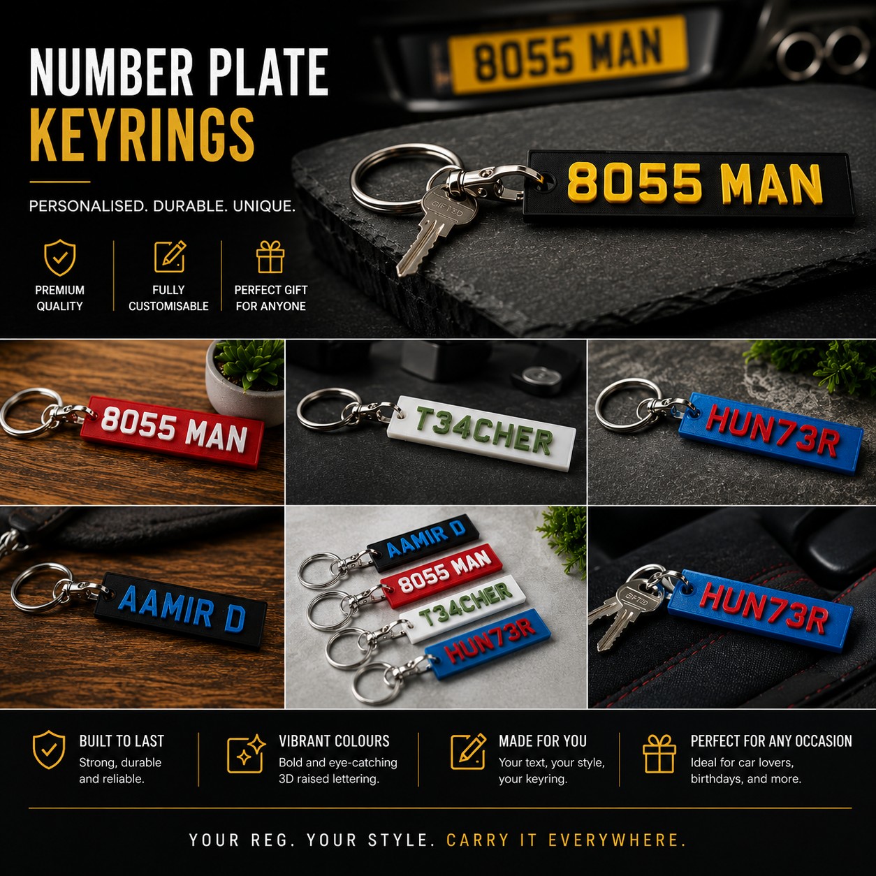 Number Plate Keyring image 2