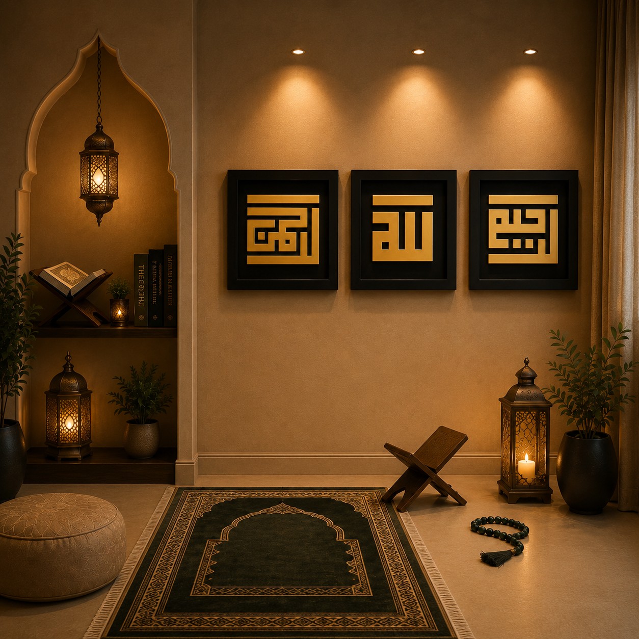 Allah & Kufic Frame image 4