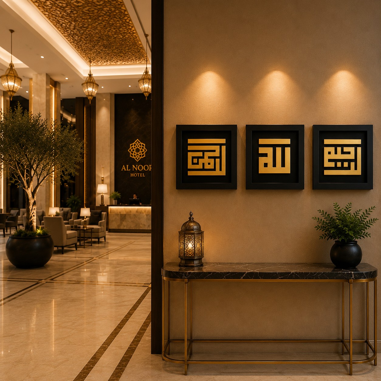 Allah & Kufic Frame image 6