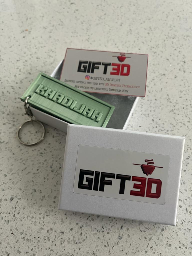 Arabic & English Keyring